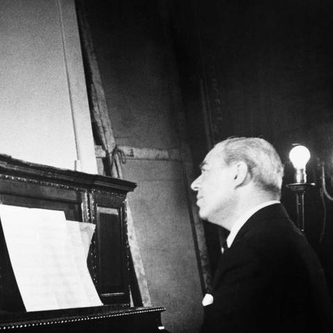 Oscar Hammerstein  (links) und  Richard Rodgers, 1953 (Foto: IMAGO, xCourtesyx Everettx Collectionx MBDMAST EC065)